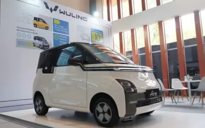 Wuling Hadirkan Mobil Listrik Air ev Long Range di Pameran IEMS 2023